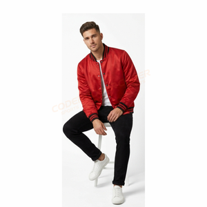 Chaqueta Varsity de Lona Satinada, Delgada y Suave, Estilo Urbano, Personalizable al por Mayor, 100% Poliéster, Logotipo Frontal, Fabricante Profesional - Product Image 6