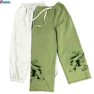 Top Trending Customized Men's Canvas Fleece Cotton Dark Sweatpants High Quality Autumn <b>Winter</b> Jogging Pants Baggy Bottoms - Product Image 6