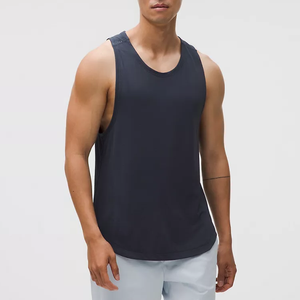 Camiseta Deportiva de Malla Tejida para Hombre, con Logotipo Frontal, para Correr, Entrenamiento, Secado Rápido, Ligera, Transpirable, Estampada, de Poliéster/Algodón, Sin Costuras - Product Image 6