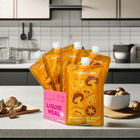 TASTEBUDDS Lot de 5 poudres instantanées de remplacement de repas au champignon, protéines de pois et huile MCT, préparation facile en 15 secondes