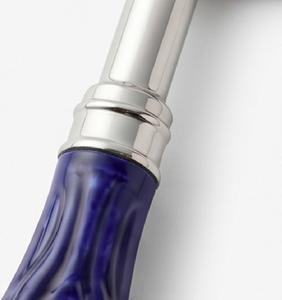 Modern Stainless Steel <b>Cake</b> <b>Server</b> With Stylish Blue Handle Triangle Shape <b>Cake</b> Knife Ideal For Serving Events Home Use - Product Image 2