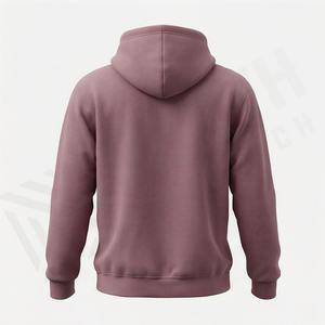 Sweat-shirt à capuche unisexe en coton épais avec logo brodé, pull de fitness, vêtement décontracté d'hiver, couleur personnalisée, approvisionnement en gros - Product Image 2