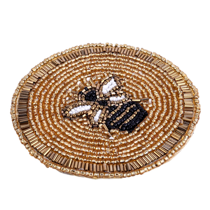 Colorful Glass <b>Beaded</b> <b>Coasters</b>-Handcrafted Modern European Home Decor Waterproof Customizable Designs Custom Logo Offset Printed - Product Image 1