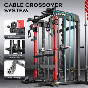 Multifunctional Home Gym System Workout Station <b>Strength</b> <b>Training</b> Weight Stacks - Product Image 5