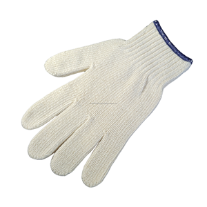 Guantes de seguridad de algodón de hilo reciclado Blanco crudo Uso general Anti-Impacto Antideslizante Construcción Mano Brazo SLC GUANTES Modelo A600GN - Product Image 4