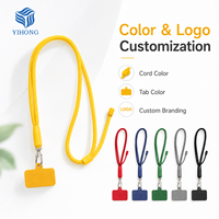 Lanière de cou tressée confortable OEM ODM, réglable, mains libres, avec logo personnalisé, durable pour badge d'identification, téléphone, usage quotidien au bureau