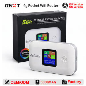 Routeur Wifi de poche DNXT 3000mAh avec écran LCD, routeur Wifi de voiture 2.4GHz Cat4, Wifi <span class=keywords><strong>mobile</strong></span> sans fil Type-C, routeur Wifi portable pour les voyages - Product Image 1
