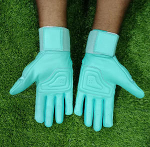 Gants de frappe de baseball pour adultes QASWA SPORTS, couleur personnalisée, ambidextres, fermeture VELCRO, respirants, séchage rapide, en cuir - Product Image 3