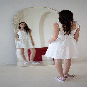 Vestido blanco bohemio de boda para invitados Vestido MIDI de algodón orgánico Ropa de compromiso de verano - Product Image 1