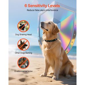 Collier anti-aboiement intelligent étanche IP67 rechargeable pour chiens de grande, moyenne et petite taille – Collier de contrôle des aboiements pour l'entraînement canin - Product Image 3