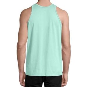 Débardeur sans manches vert menthe pour homme, en coton respirant, idéal pour la gym, l'entraînement, le fitness, l'été et les loisirs - Product Image 2