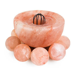 Lámpara de Sal Rosa del Himalaya Natural, Bolas Talladas en Forma de Cuenco, Estilo Romántico, Decoración para el Hogar, Tamaños 1-2kg 2-3kg - Product Image 3