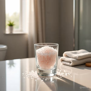 เกลืออาบน้ำสปาแร่ธาตุหิมาลัย กลิ่นลาเวนเดอร์สดชื่น ออร์แกนิค  ผสมคริสตัลสครับผิว น้ำมันหอมระเหย บรรจุในซองแบบรีซีลได้ เหมาะสำหรับพกพา - Product Image 1