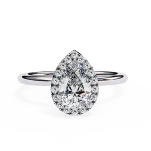 Bague unisexe raffinée en or massif avec accent de diamant radiant de laboratoire d'un carat, bijou de fiançailles raffiné, idéal comme cadeau - Product Image 3