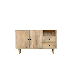 Aparador de Estilo Moderno Indio, Mueble de Comedor de Madera Maciza de Mango para Almacenamiento en el Hogar, Mueble para TV, Uso en Oficina y Sala de Estar - Product Image 1