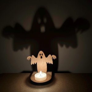 เชิงเทียนไม้ทำมือดีไซน์ใหม่สำหรับฮาโลวีน สินค้าขายดี กำลังเป็นที่นิยม มีแบบสั่งทำได้ พร้อมจำหน่ายที่นี่ - Product Image 1