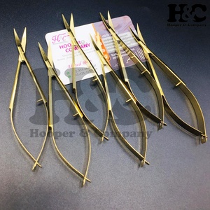 Ciseaux micro-courbes en acier inoxydable chirurgical de qualité supérieure, ciseaux à ressort tranchants, coupe-cuticules, coupe-ongles, ciseaux à broder, ciseaux à coudre - Product Image 6