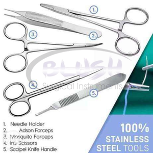 <b>Suture</b> Practice <b>Kit</b> Silicone Pad Veterinary Nursing Supplies Surgical <b>Kit</b> Medical Instrument Hospital Use By Blush Surgical - Product Image 3