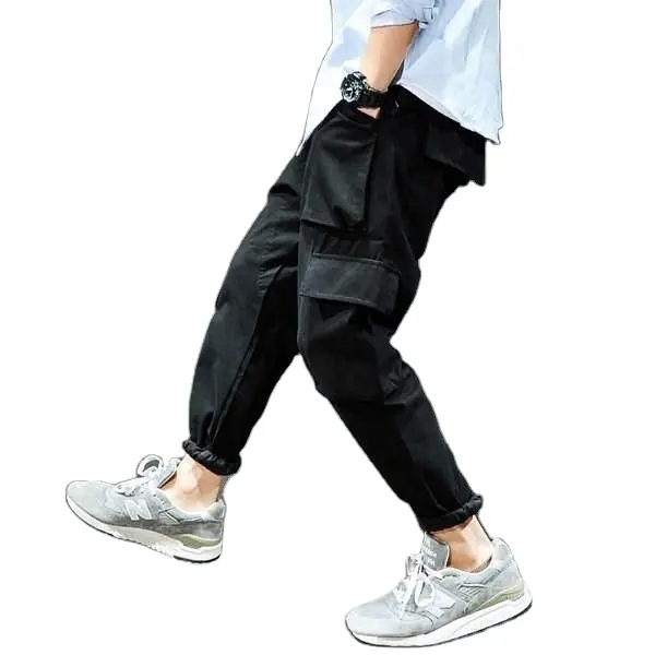 Calças masculinas cargo casuais slim fit, calças casuais da moda para homens-comprar calças elegantes de carga de qualidade premium