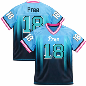 Maillot de football américain personnalisé en polyester léger, respirant, à séchage rapide, uniforme d'entraînement et de match pour équipe sportive, vente en gros - Product Image 1