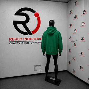 Sudadera con capucha verde extragrande con cremallera y logo de signo de dólar, diseño gráfico personalizado de streetwear, unisex, informal, a la moda. - Product Image 4