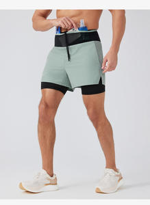 Pantalones Cortos Deportivos Térmicos al por Mayor, Pantalones Cortos Deportivos Dobles para Gimnasio, Pantalones Cortos Impermeables para Hombre con Bolsillo - Product Image 2