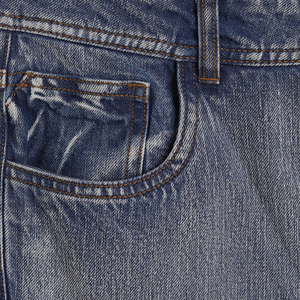 Pantalon cargo en denim décontracté pour homme, coupe droite, 77% coton, 22% Tencel Lyocell, 1% élasthanne, écologique, lavage enzymatique, extensible, plissé - Product Image 4