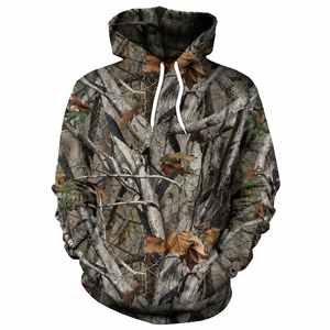Sudadera con Capucha de Camuflaje Unisex Personalizada, Transpirable, de Secado Rápido, con Forro Polar, Sudadera Deportiva con Estampado 3D para Exteriores - Product Image 1