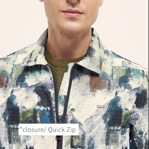 Custom <b>men</b> bomber <b>jacket</b> quilted puffer varsity windproof streetwear fishing winter breathable lightweight <b>men</b> fashion satin OEM - Product Image 3