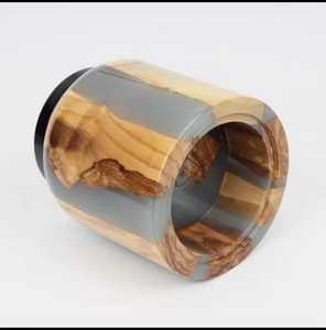 American Style Wood And Resin Sandalwood Bakhoor Burner With Metal Insert And Mesh Lid Aromatic <b>Diffuser</b> All-Season Use - Product Image 4