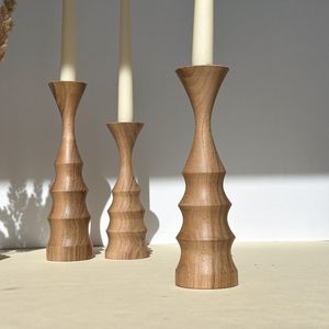 Exclusive Wooden Candle Holder Sophisticated Decorative Solution For Luxury Interiors And Event Decorations - Product Image 3