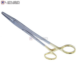 <span class=keywords><strong>BAUMGARTNER</strong></span> 12.5cm (6 pollici/15.24cm) Manipolatore per aghi chirurgici in carburo di tungsteno, Strumento medico manuale con anelli dorati, Sicurezza MOL - Product Image 4