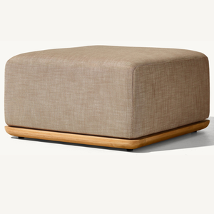 โซฟาออตโตมันไม้สักคุณภาพสูงสำหรับนั่งพักผ่อนภายในบ้านในสไตล์โมเดิร์นเรียบง่าย เหมาะสำหรับห้องนั่งเล่นในวิลล่า - Product Image 3