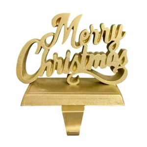 Premium Metal <b>Stocking</b> Hanger <b>Christmas</b> Decor Piece for Winter Home Collection - Product Image 3