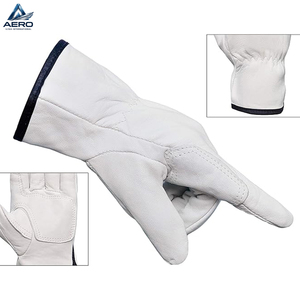 Guantes de Trabajo de Cuero de Primera Calidad, Cómodos, Transpirables, Sin Forro, Color Blanco, Nuevo Modelo, Personalizados, Suaves, de Grano Completo, del Mejor Proveedor - Product Image 5