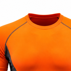 Ensemble de vêtements de sport pour homme, t-shirt de course et short athlétique, pour la gym, le fitness, l'entraînement, léger, respirant, en mesh, séchage rapide - Product Image 5