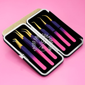 แหนบต่อขนตาแบบแยกขนตาได้90องศาปริมาณ45ปลายทำจากเหล็กญี่ปุ่น - Product Image 2