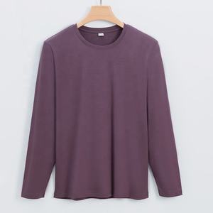 Camiseta Casual de Manga Larga para Hombre, de Algodón, Color Sólido, Estilo Urbano, Deportivo, para Uso Diario, Premium - Product Image 6