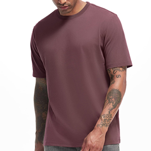 T-shirt pour homme, surdimensionné, impression de logo personnalisée, haute qualité, 100% coton, coupe ample, col contrastant, séchage rapide, respirant, uni. - Product Image 1