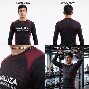 OEM Custom Heat-Transfer Printed Unisex Full Sleeve Rash Guard Jersey Quick Dry UPF 50+ BJJ MMA Grappling <b>Compression</b> Tops 100% - Product Image 4