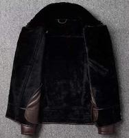 2021 Vintage Style hiver hommes à la mode marron fourrure Long manteau personnalisé en peau de mouton conception à la main polie veste en cuir souple