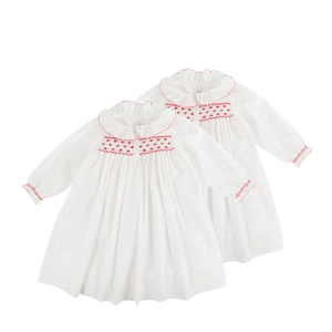 Eco-Friendly Straight Peter pan Collar Short sleeve Customized Size Polyester / Cotton Wholesale Children <b>Clothes</b> High Quality - Product Image 2