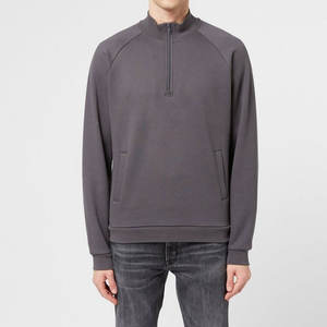 Sudadera con capucha y cremallera de diseño OEM para hombre, personalizada con logo, talla a medida, sudadera con capucha y cremallera parcial, sudaderas con capucha y cremallera parcial al por mayor - Product Image 5