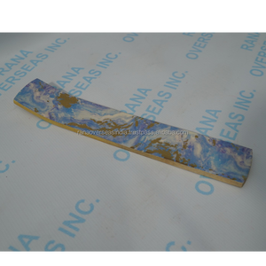 Premium Wooden Ash Catcher Incense Tray Long Marble Design Stick Holder for Meditation Yoga Aromatherapy <b>Decor</b> - Product Image 6