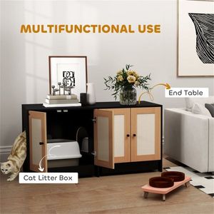 Lettiera Automatica XXL per Gatti, Design Carino in Plastica con Funzione di Facile Pulizia e Forma Quadrata per una Comoda Pulizia degli Animali Domestici - Product Image 5