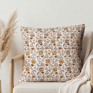 Housse de coussin de canapé imprimée à motifs floraux 50x50, tissée à la main, couleur pastel douce, housse de coussin de chaise imprimée à motifs floraux - Product Image 2