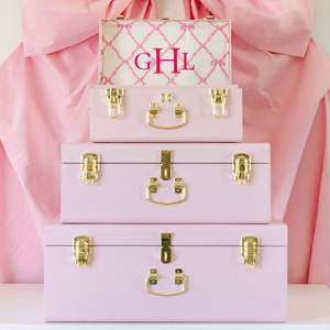 Modern Personalized Metal <b>Storage</b> Trunk <b>Box</b> Decorative Keepsake Chest with Lock and Horse Print Interior Design home decor - Product Image 3