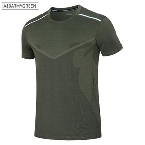 Fabricant de T-shirts d'entraînement athlétique personnalisés, vêtements de fitness compressifs en polyester et élasthanne, marque privée, faible MOQ, vente en gros - Product Image 6