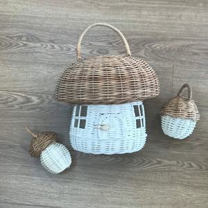 Handmade Lovely <b>Rattan</b> Kid Baby Toys Mushroom Hot Trend - Product Image 4