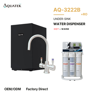 เครื่องทำน้ำร้อน-เย็นใต้ซิงค์ ดีไซน์สวยงาม ประหยัดพลังงาน รุ่น AQ-3222B แบบแลกเปลี่ยนความร้อน พร้อมระบบกรอง RO (AQ-50-1) - Product Image 1